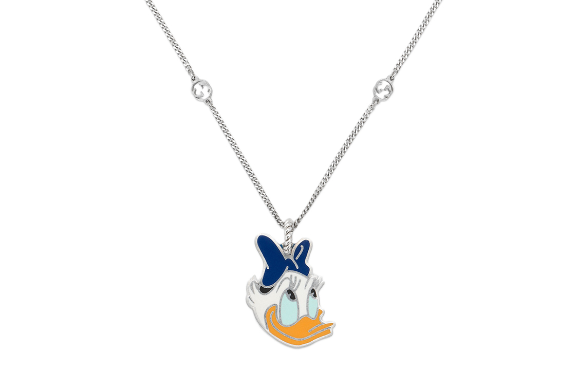 (Women) Disney Gucci Daisy Duck Silver Necklace for Women 639082-J89B4-8520 圖 2