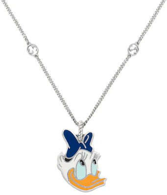 (W) Kalung Perak Disney x Gucci Daisy Duck untuk Wanita 639082-J89B4-8520 Order (W) Kalung Perak Disney x Gucci Daisy Duck untuk Wanita 639082-J89B4-8520