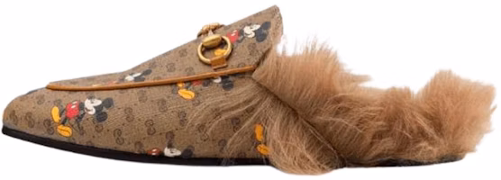 (Women) Gucci Princetown Fur Lined Slipper x Disney 'Mickey Mouse' 603467-HWU30-8487 (Women) Gucci Princetown Fur Lined Slipper x Disney 'Mickey Mouse' 603467-HWU30-8487