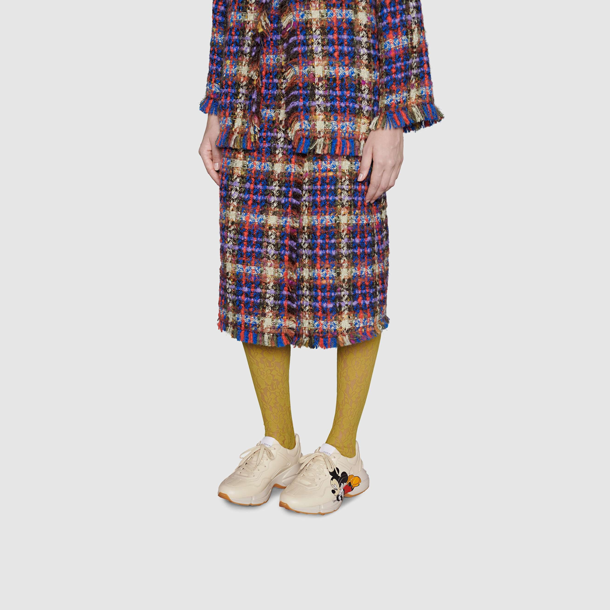 Sizing (W) 디즈니 x 구찌 라이톤 '미키 마우스' 스니커즈 602049-DRW00-9522