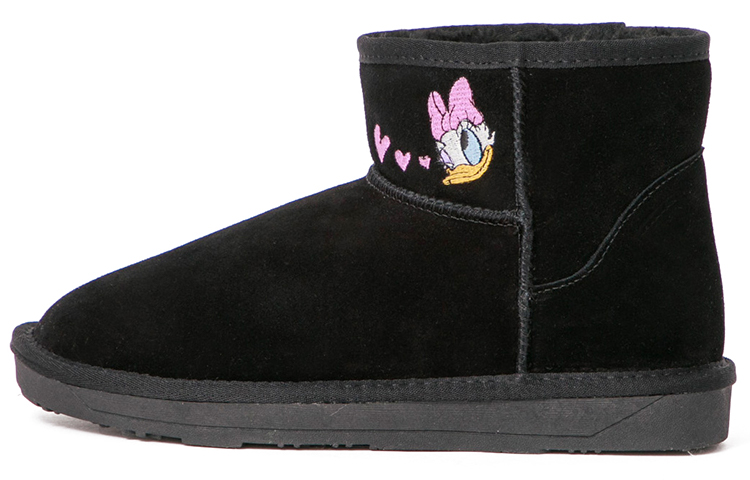Buy 迪士尼 唐老鴨 短筒雪地靴 女款 泼墨黑