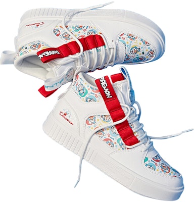 (Women) Anta Doraemon x High-Top 'White Red' 92938007-10 Lookbook (Women) Anta Doraemon x High-Top 'White Red' 92938007-10