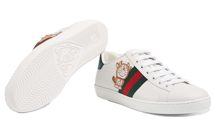 (W) Doraemon Gucci Ace 'Ivory Devil Patch' 圖 7