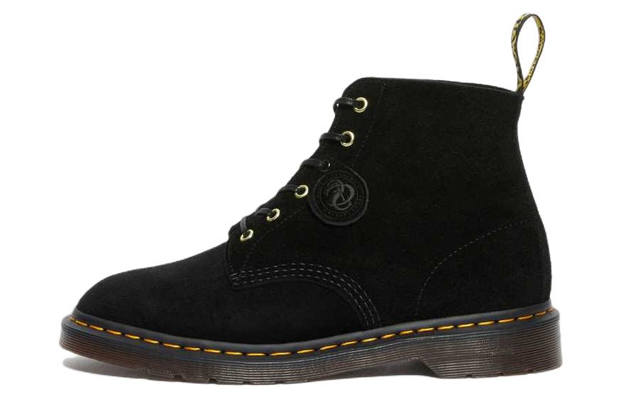 (W) Dr. Martens 101 Suede Ankle Boots 'Black'