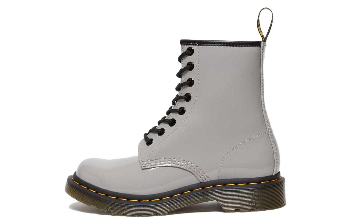 (W) Dr. Martens 1460 'CMFT Patent Lace-Up Boot Grey'