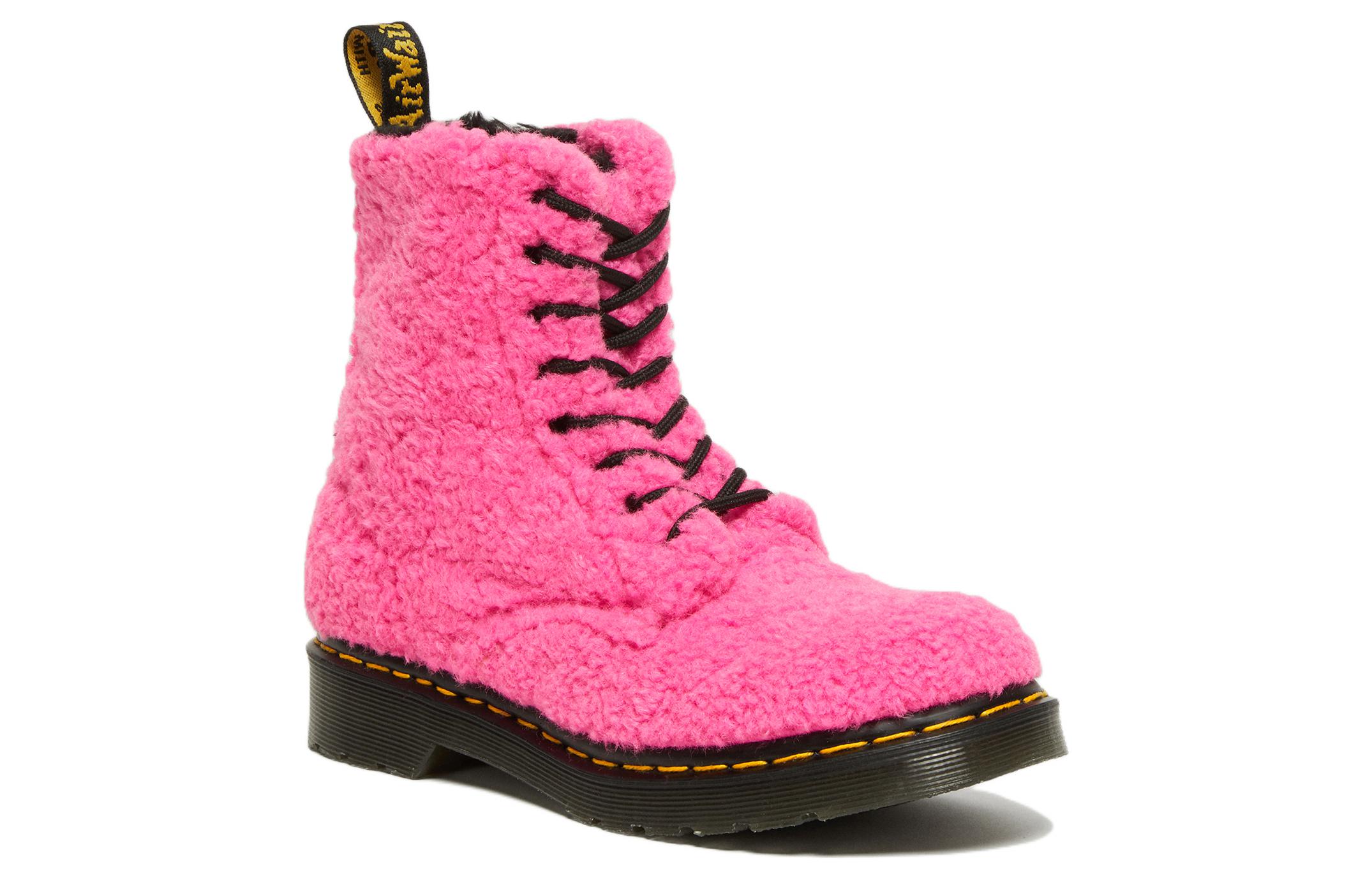 (W) Dr. Martens 1460 Pascal Faux Shearling Boot 'Pink' 圖 2