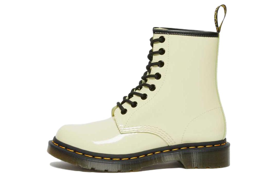 Buy Dr.Martens/馬汀博士 1460 舒適漆皮系帶靴 女款 奶油白