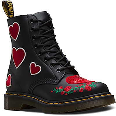(W) Dr. Martens 1460 'Pascal Sequin Hearts' Botas con Corazones de Lentejuelas 24406001 Order (W) Dr. Martens 1460 'Pascal Sequin Hearts' Botas con Corazones de Lentejuelas 24406001