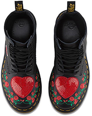 (W) Dr. Martens 1460 'Pascal Sequin Hearts' Botas con Corazones de Lentejuelas 24406001 Shop (W) Dr. Martens 1460 'Pascal Sequin Hearts' Botas con Corazones de Lentejuelas 24406001
