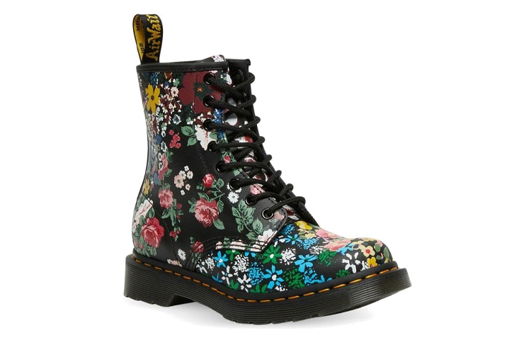 (W) Dr. Martens 1460 Black White 'British Fashion Floral' 圖 3