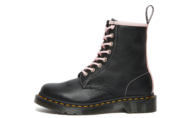 (Women) Dr. Martens 1460 Contrast Leather Lace Up Boots 'Black Pink' 27276001