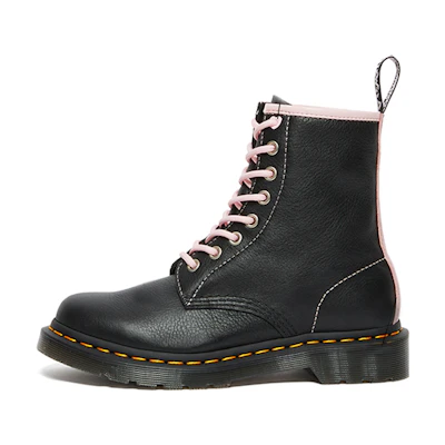 (W) Dr. Martens 1460 Contrast Leather Lace Up Boots 'Black Pink'