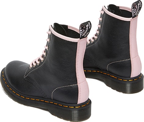 Women Dr. Martens 1460 Contrast Leather Lace Up Boots Black Pink 27276001 27276001 Novelship