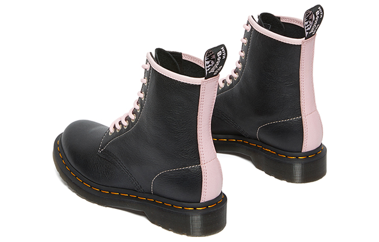 Lookbook (W) Dr. Martens 1460 Kontrast Leder Schnürstiefel ''Schwarz Rosa'' 27276001