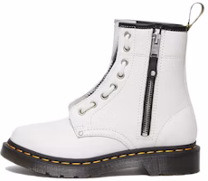 (Women) Dr. Martens 1460 Double Zip Leather Lace Up Boots 'White' 27624100 (Women) Dr. Martens 1460 Double Zip Leather Lace Up Boots 'White' 27624100