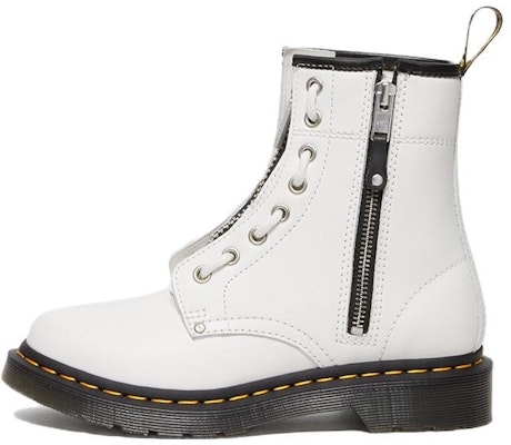 (Women) Dr. Martens 1460 Double Zip Leather Lace Up Boots 'White' 27624100 Buy (Women) Dr. Martens 1460 Double Zip Leather Lace Up Boots 'White' 27624100