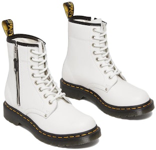 (W) But Dr. Martens 1460 Kulit Zip Berganda 'Putih' 27624100 Lookbook (W) But Dr. Martens 1460 Kulit Zip Berganda 'Putih' 27624100