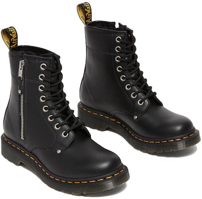(Women) Dr. Martens 1460 Double Zip Leather Lace Up Boots 'Black' 27629001 Lookbook (Women) Dr. Martens 1460 Double Zip Leather Lace Up Boots 'Black' 27629001