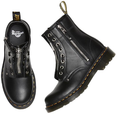 (W) Botas Dr. Martens 1460 Double Zip de Cuero con Cordones 'Negro' 27629001 Shop (W) Botas Dr. Martens 1460 Double Zip de Cuero con Cordones 'Negro' 27629001