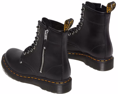 (Women) Dr. Martens 1460 Double Zip Leather Lace Up Boots 'Black' 27629001 Purchase (Women) Dr. Martens 1460 Double Zip Leather Lace Up Boots 'Black' 27629001