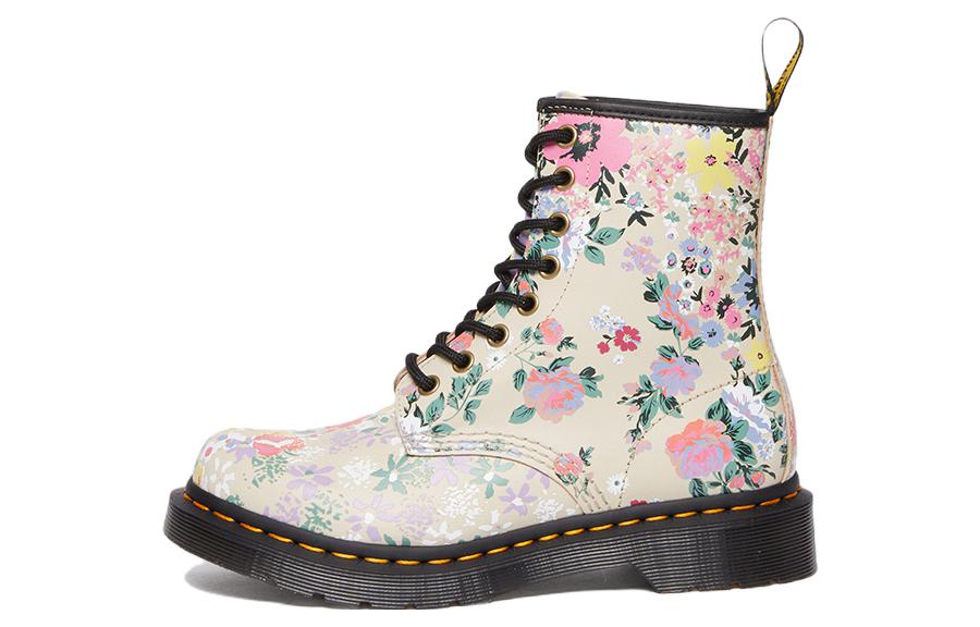 (W) Dr. Martens 1460 Leather 'Fashion Print Beige'