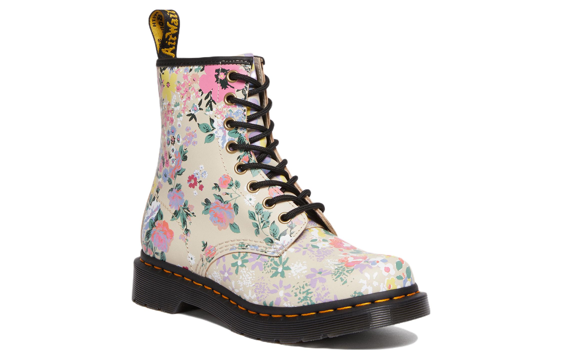 (W) Dr. Martens 1460 Leather 'Fashion Print Beige' 圖 2