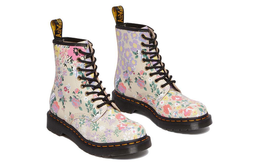 (W) Dr. Martens 1460 Leather 'Fashion Print Beige' 圖 3