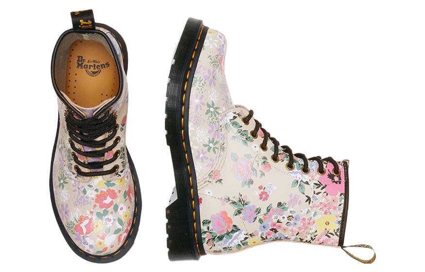 (W) Dr. Martens 1460 Leather 'Fashion Print Beige' 圖 5