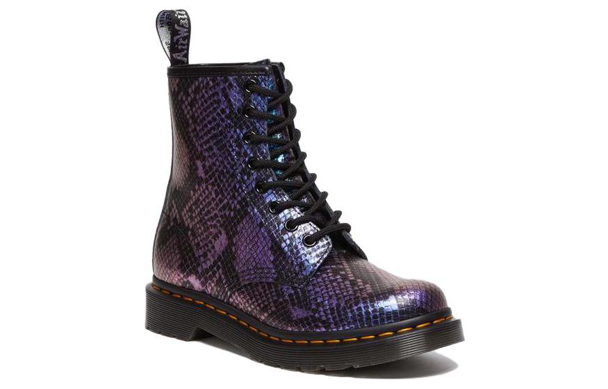(W) Dr. Martens 1460 Leather Round-Toe Lace-Up Boots 'Purple Black' 圖 3