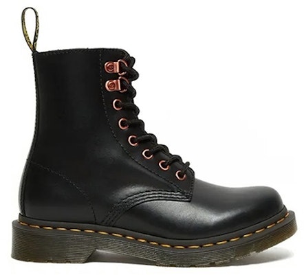 (W) Dr. Martens 1460 Cuero Suave Negro Set Regalo 'Ojalillos Oro Rosa' 26874001(C-BOX) Purchase (W) Dr. Martens 1460 Cuero Suave Negro Set Regalo 'Ojalillos Oro Rosa' 26874001(C-BOX)