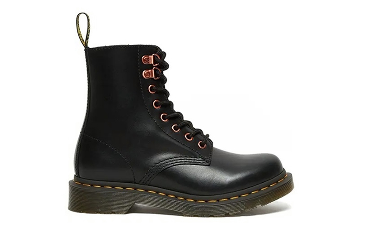 Purchase (W) Dr. Martens 1460 Cuero Suave Negro Set Regalo 'Ojalillos Oro Rosa' 26874001（C-BOX）