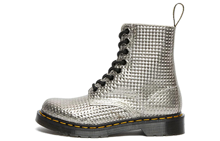 (W) Dr. Martens 1460 Pascal 'Embossed Leather Silver'