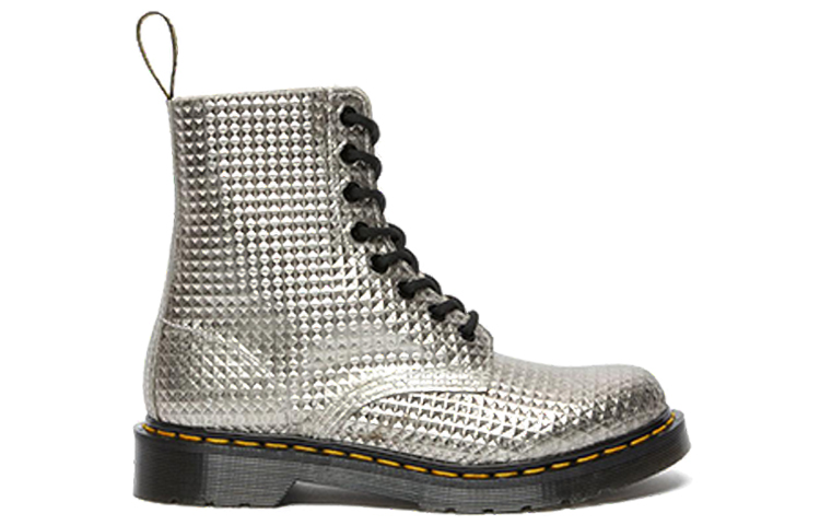 (W) Dr. Martens 1460 Pascal 'Embossed Leather Silver' 圖 2