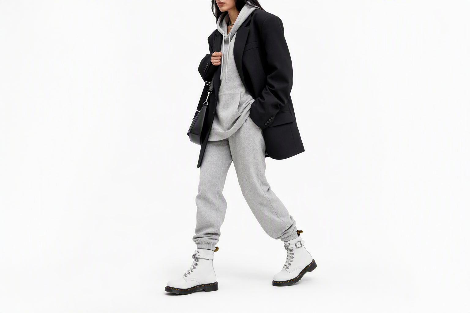 Order (W) Botas Dr. Martens 1460 Pascal Cadena de Cuero con Cordones 'Blancas' 27266100