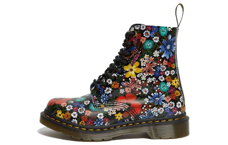 Buy (W) Dr. Martens 1460 Pascal But Kasut Hitam Renda Bunga 26113102