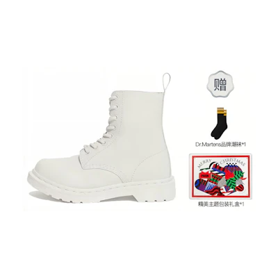 (W) Dr. Martens 1460 Pascal Gift Set 'Snow White'