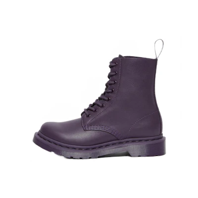 (W) Dr. Martens 1460 Pascal Mono Lace Up Boots 'Blackcurrant'