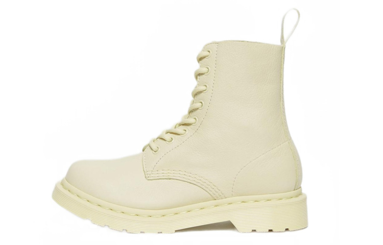 (W) Dr. Martens 1460 Pascal Mono Lace Up Boots 'Cream'