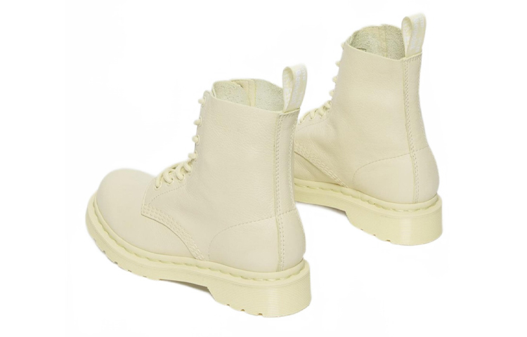 (W) Dr. Martens 1460 Pascal Mono Lace Up Boots 'Cream' 圖 4
