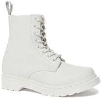 (W) Dr. Martens 1460 Pascal Mono Virginia 'Optical White' Putih 24480100 Order (W) Dr. Martens 1460 Pascal Mono Virginia 'Optical White' Putih 24480100