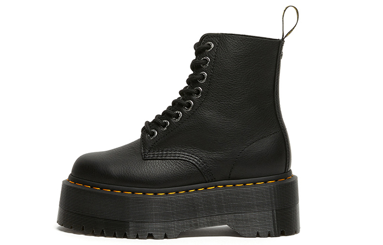 Buy Dr. Martens/馬汀博士 1460 Pascal Pisa荔枝紋軟皮厚底8孔馬丁靴 女款 炭黑