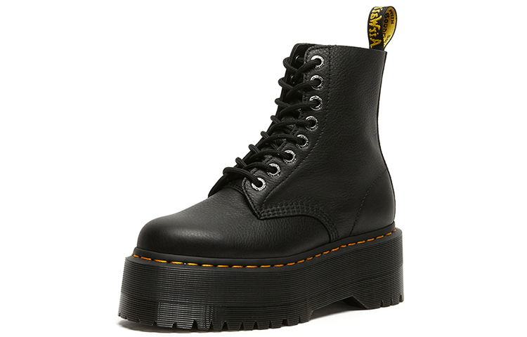 Order Dr. Martens/馬汀博士 1460 Pascal Pisa荔枝紋軟皮厚底8孔馬丁靴 女款 炭黑