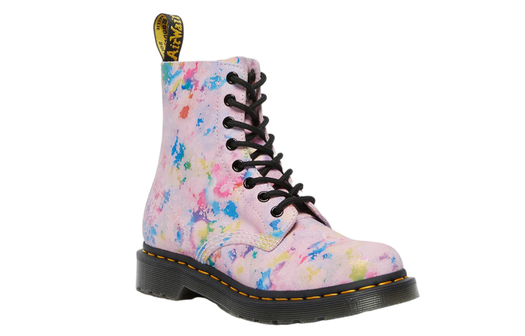 (W) Dr. Martens 1460 Pascal Rainbow Suede Lace Up Boots 'Pink' 圖 2