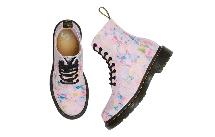 (W) Dr. Martens 1460 Pascal Rainbow Suede Lace Up Boots 'Pink' 圖 3