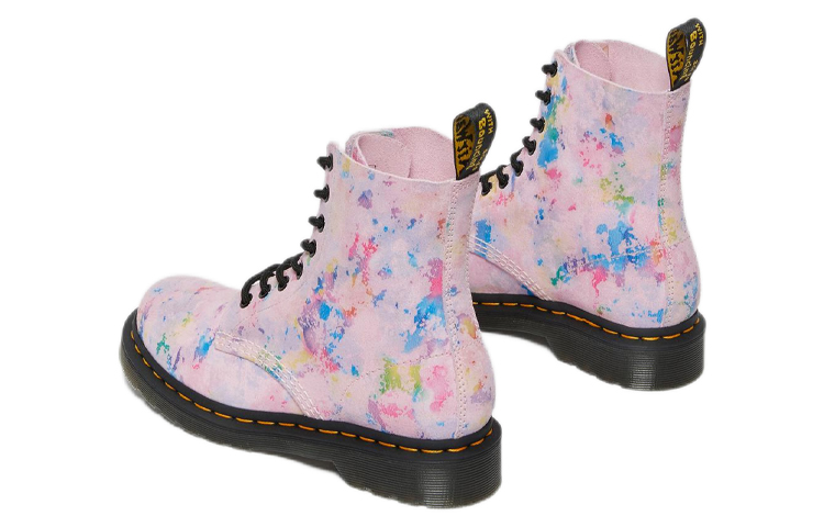 (W) Dr. Martens 1460 Pascal Rainbow Suede Lace Up Boots 'Pink' 圖 4