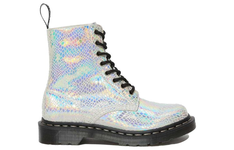 (W) Dr. Martens 1460 Pascal Snake Metallic Silver snake pattern 圖 2