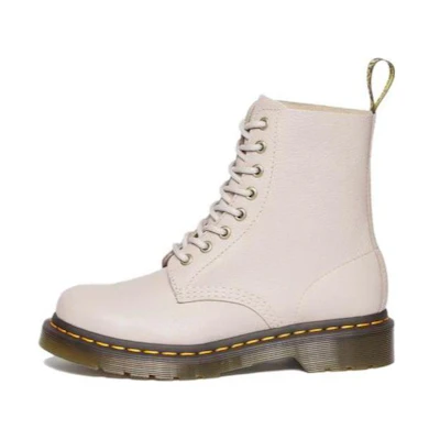 (W) Dr. Martens 1460 Pascal Virginia Leather Lace Up Boots 'Vintage Taupe'