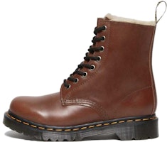 (Women) Dr. Martens 1460 Serena Faux Fur Lined Leather Lace Up Boots 'Tan' 27782225 (Women) Dr. Martens 1460 Serena Faux Fur Lined Leather Lace Up Boots 'Tan' 27782225