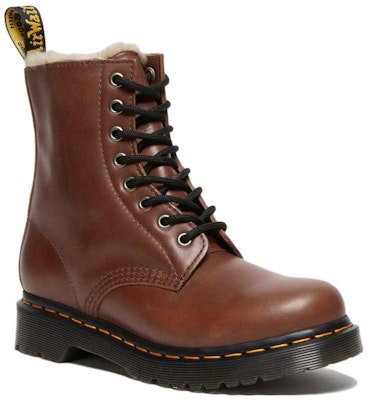 (Women) Dr. Martens 1460 Serena Faux Fur Lined Leather Lace Up Boots 'Tan' 27782225 Order (Women) Dr. Martens 1460 Serena Faux Fur Lined Leather Lace Up Boots 'Tan' 27782225