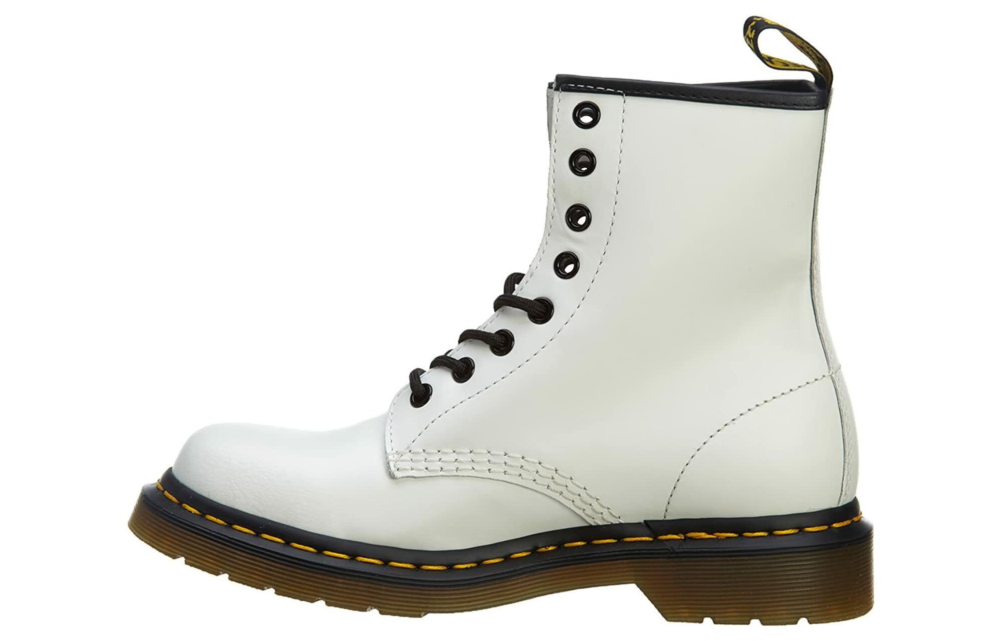 (Women) Dr. Martens 1460 Smooth Leather Lace Up Boots 'White' 11821100